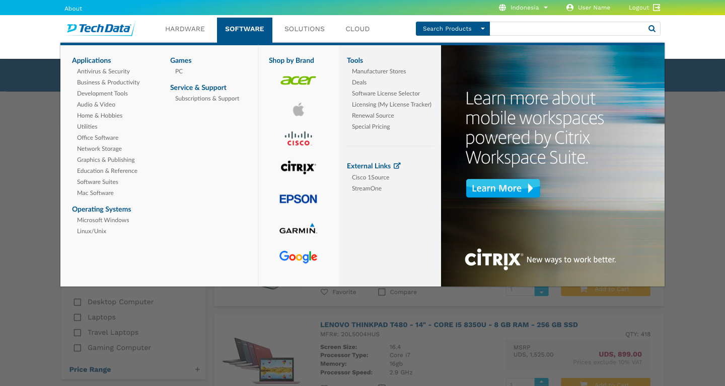 TD Shop - Software